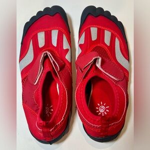 New Sole Del Sol Water Boat Shoes Red Silver Women’s Size 11